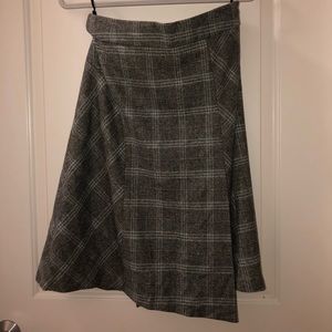 Banana Republic plaid wool skirt